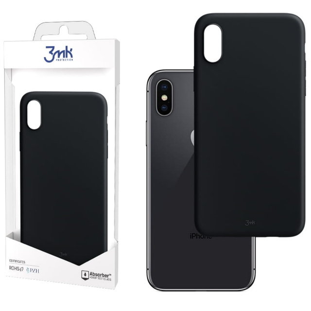 Etui matowe Odporne na telefon obudowa 3mk Matt Case do Apple iPhone X/XS Black