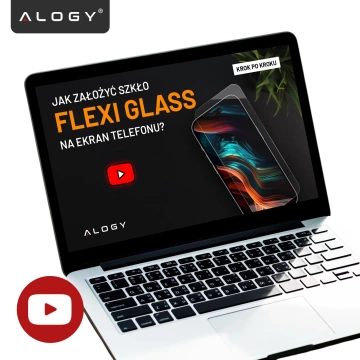 Shatterproof 9H Hybrid Glass for Zebra TC21/TC26, Full Flat, Flexible and Resistant, Alogy FlexiGlass™ Full – Transparent