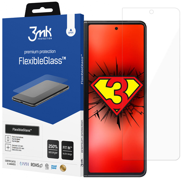 Захисне гібридне скло 3mk Flexible Glass 7H для Samsung Galaxy Z Fold 3 5G