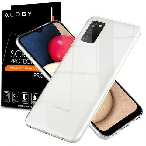 Case cover case for Samsung Galaxy A02s silicone transparent Glass