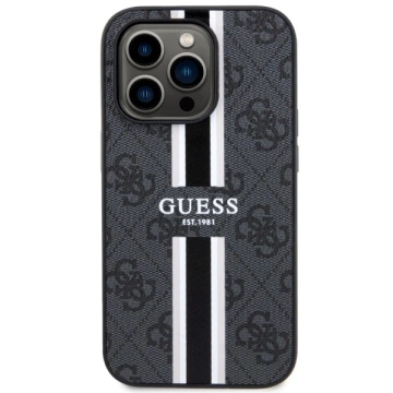 Etui Guess GUHMP14XP4RPSK na iPhone 14 Pro Max 6,7" pevné puzdro 4G Printed Stripes MagSafe