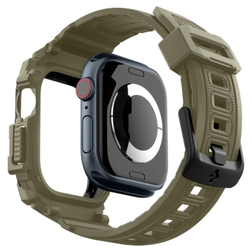 ЧОХОЛ З РЕМІНЦЕМ ДЛЯ APPLE WATCH 10 (46 ММ) ВІНТАЖНИЙ ХАКІ SPIGEN RUGGED ARMOR PRO