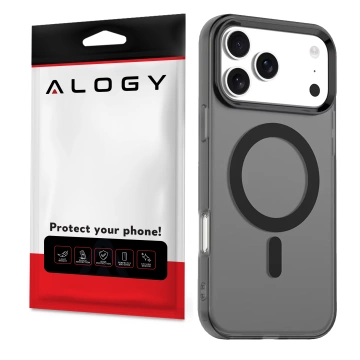 Kryt pre Apple iPhone 16 Pro Max Alogy MagSafe Hybrid Matte Case Matný kryt s ochranou šošovky čierny