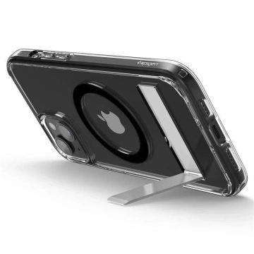 Spigen Ultra Hybrid S MagSafe case with stand for iPhone 15 Plus - black