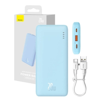 Powerbanka Baseus Airpow 10000 mAh 20W modrá