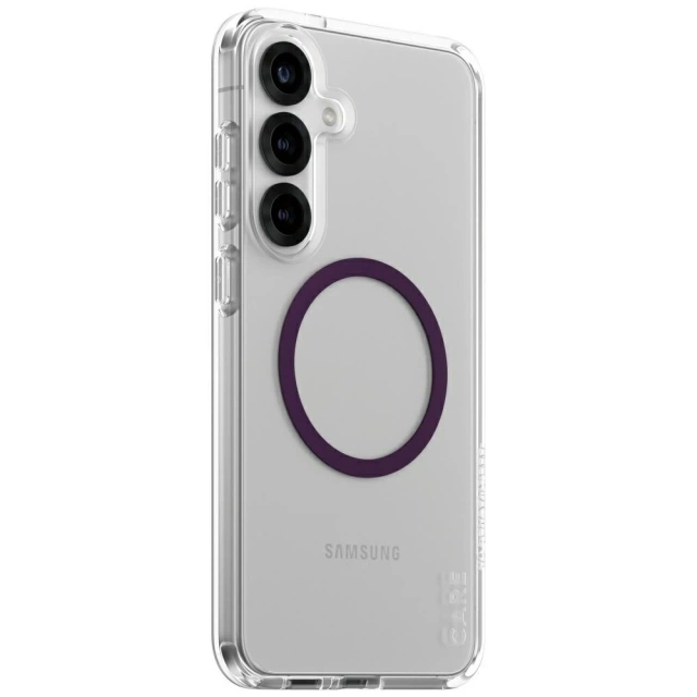 Чохол для Samsung Galaxy S25 CARE від PanzerGlass Urban Combat Purple Qi