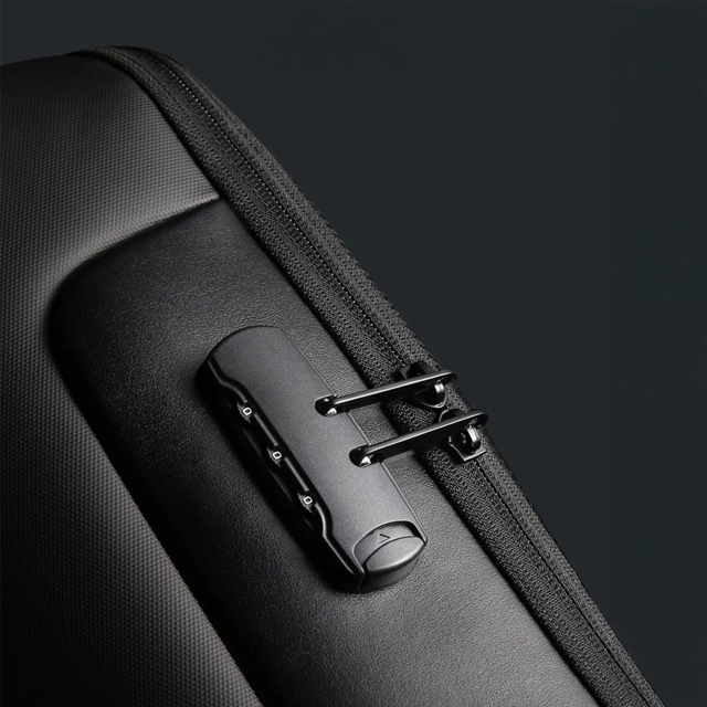 Anti-theft backpack Bange waterproof for laptop up to 15.6" multifunctional Black