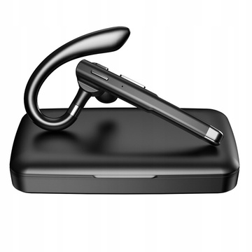 Bezdrôtový headset Bluetooth 5.0 s power bankou na hovory pre vodičov čierny