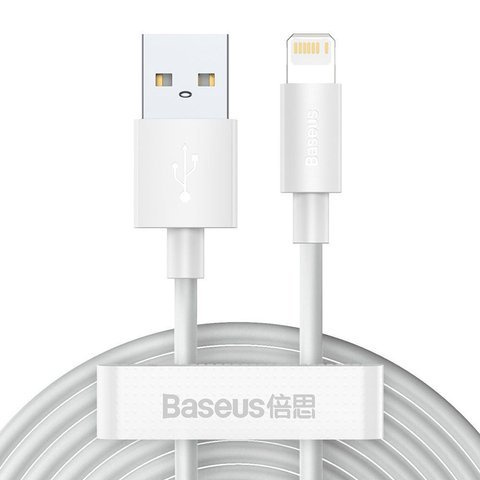 2x Kabel 1.5m Baseus USB do Lightning PD 2.4A White