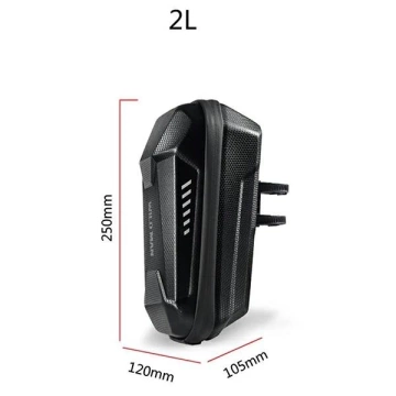 Puzdro na kolobežku WILDMAN ES8X Max 3L, taška na riadidlá, čierna, PC