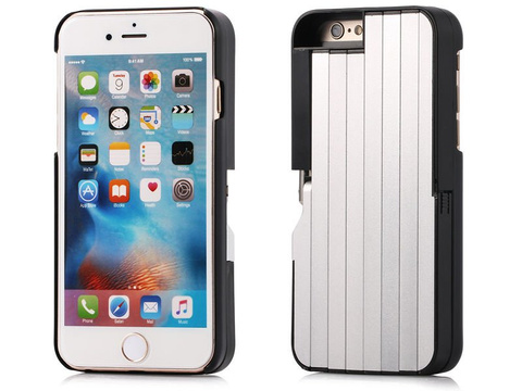 Selfie-Hülle für Apple iPhone 6 / 7 / 8 / SE 2022/2020, schwarz, mit Fernbedienung