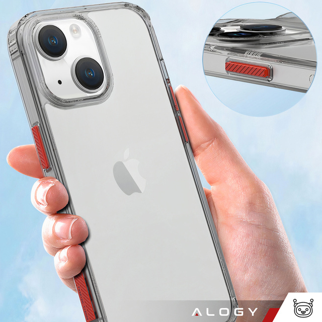Alogy Protective Case Schutzhülle für Apple iPhone 14 Schwarz und transparent