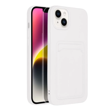 POUZDRO NA KARTY na IPHONE 14 PLUS biele