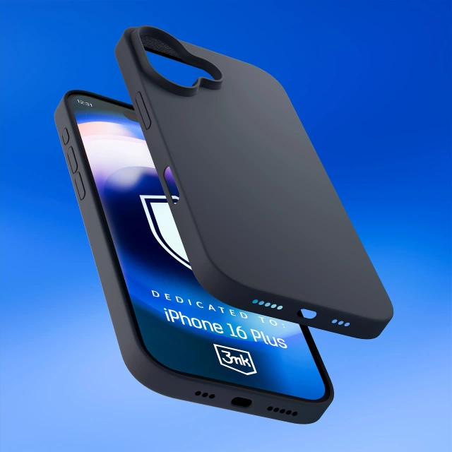 Etui do iPhone 16 Plus 3mk Hardy Silicone MagCase MagSafe Graphite