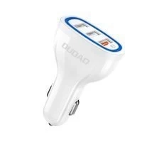 Dudao nabíjačka do auta Quick Charge Quick Charge 3.0 QC3.0 2.4A 18W 3x USB biela (R7S biela)