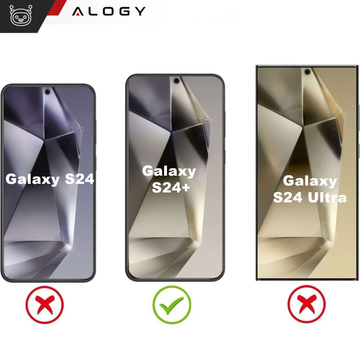 Puzdro pre Samsung Galaxy S24 Plus Mag Safe Glamour Puzdro Ring Púzdro Ochrana fotoaparátu Alogy Gold Transparent
