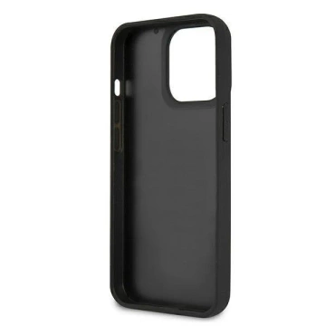 Handyschutzhülle Karl Lagerfeld KLHCP13LKH3DBK für Apple iPhone 13 Pro / 13 6.1" schwarz/schwarz Hardcase 3D Rubber Karl`s Head