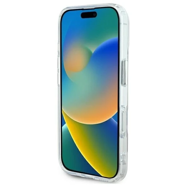 Pouzdro Karl Lagerfeld pro iPhone 16 Plus 6,7" bílé pevné pouzdro MagSafe IML s kovovou hlavou Choupette