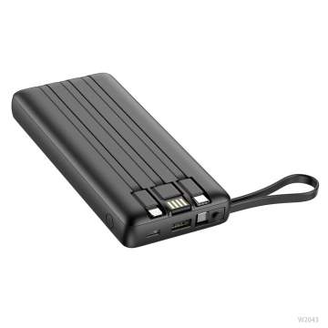 Powerbank Externá batéria (POWER BANK) VEGER C20 - 20 000mAh (Micro Type C Lightning 8-pin) čierna W2047