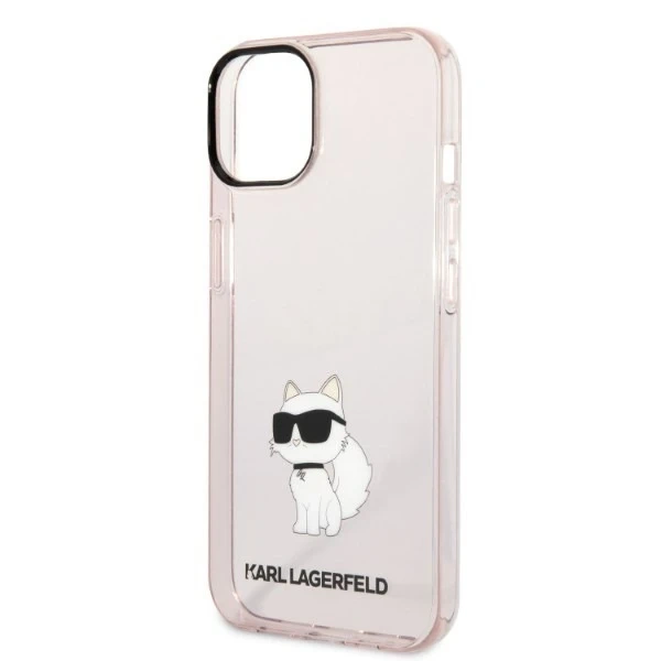 Ochranné puzdro na telefón Karl Lagerfeld KLHCP14SHNCHTCP pre Apple iPhone 14 6,1" ružové/ružové pevné puzdro Ikonik Choupette