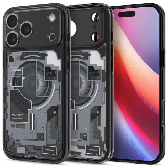 Etui Ochronne do iPhone 17 Pro Max Spigen Ultra Hybrid Mag MagSafe Zero One Czarny