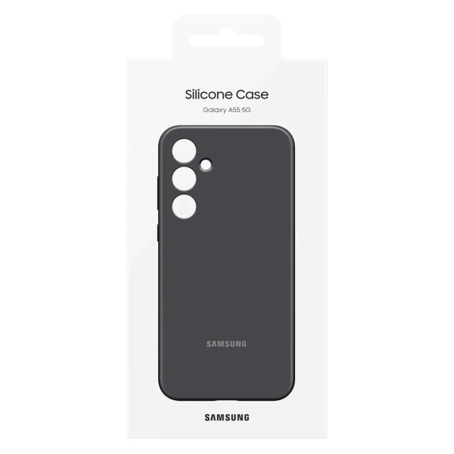 Etui Samsung Silicone Case EF-PA556TBEGWW do Samsung Galaxy A55 - czarne