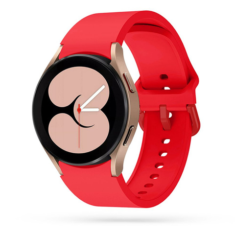 IconBand Rubber Strap for Samsung Galaxy Watch 4 / 5 / 5 PRO (40 / 42 / 44 / 45 / 46 MM) Coral Red