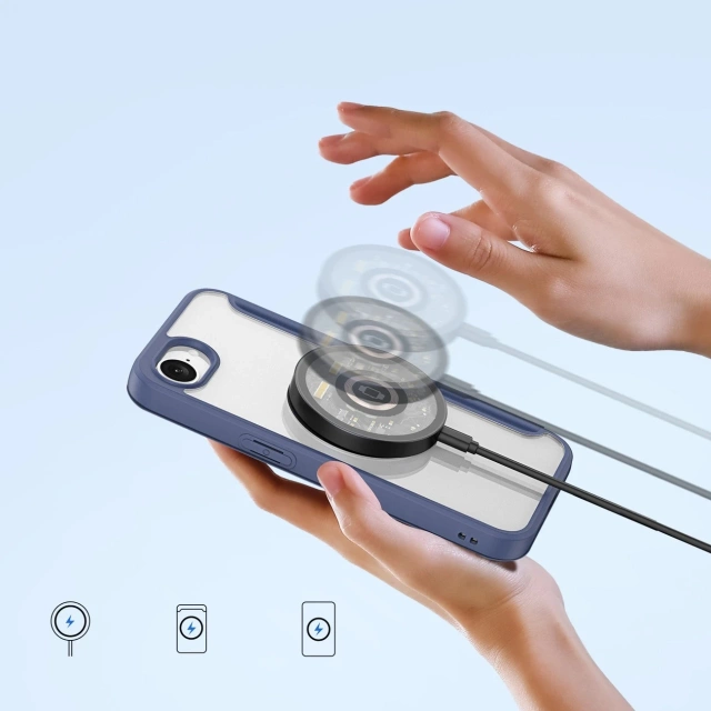 Чохол Dux Ducis Skin X Pro для iPhone 16e з MagSafe – синій