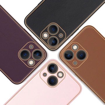 Pouzdro Dux Ducis Yolo iPhone 14 Plus elegantní kryt z ekologické kůže růžové barvy