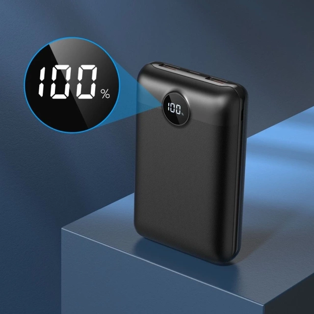 Powerbank External battery (POWER BANK) VEGER S20 - 20,000mAh LCD Quick Charge PD 22.5W black (W2053)