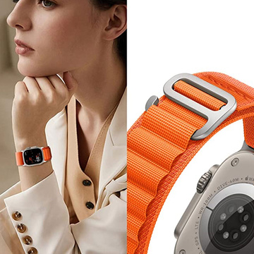 Спортивний ремінець Alogy для Apple Watch 4/5/6/7/8/SE/Ultra (42/44/45/49 мм) помаранчевий