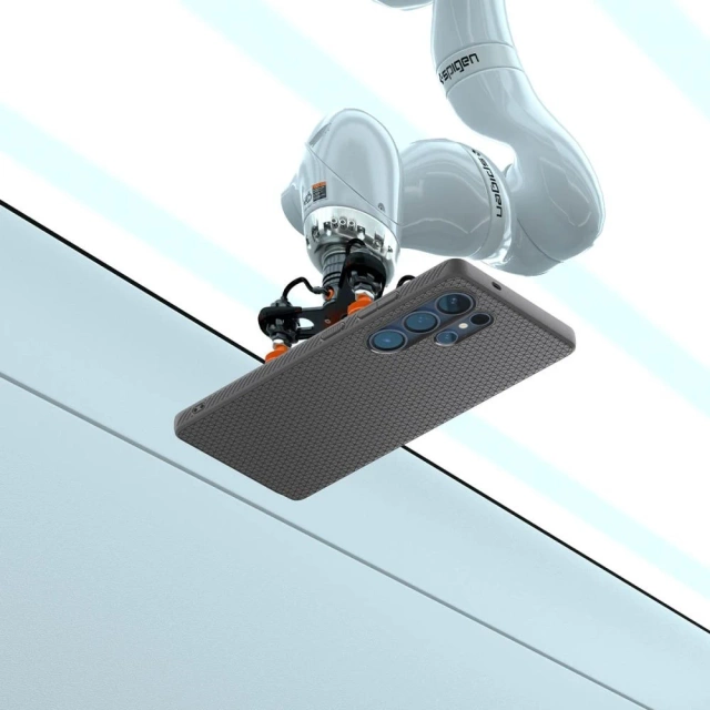 Чохол для Samsung Galaxy S25 Ultra Spigen Liquid Air Marble Grey