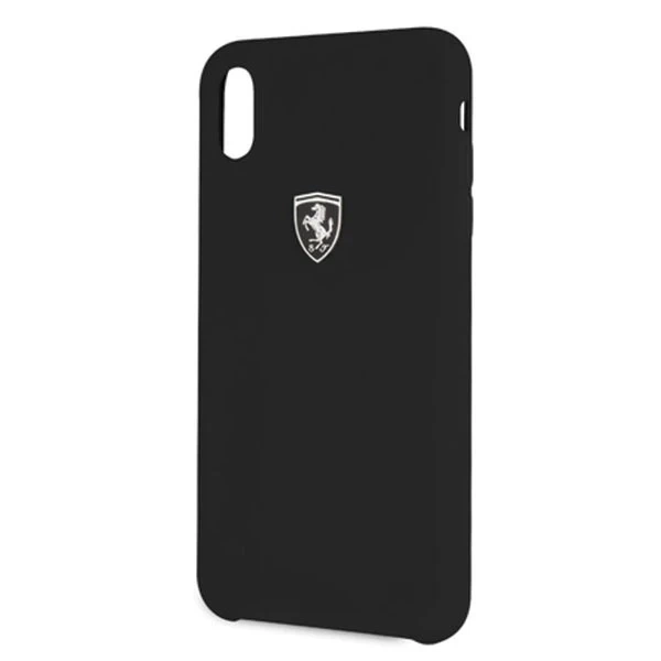 Pevné pouzdro Ferrari iPhone Xs Max černé/černé silikonové Off track