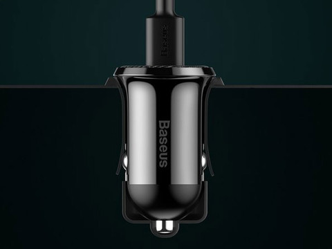 Baseus Grain Pro Car Charger 2x USB 4.8A Black
