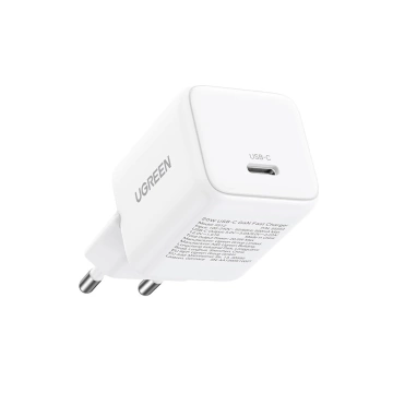 Ładowarka Ugreen X513 30W GaN + kabel USB-C 1m Biała PD PPS