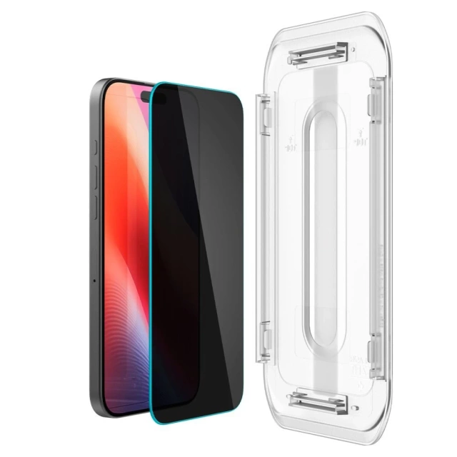 2-balenie ochranného skla Spigen Glas.Tr "Ez Fit" pre Iphone 16 Pro Max Privacy