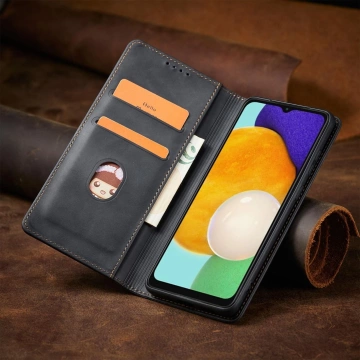 Magnet Fancy Case Case pro Samsung Galaxy A13 5G Pouch Wallet Card Holder Black