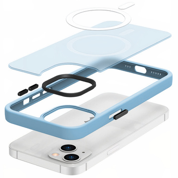 Protective phone case MagMat Case for MagSafe for Apple iPhone 14 Matte Sierra Blue Glass