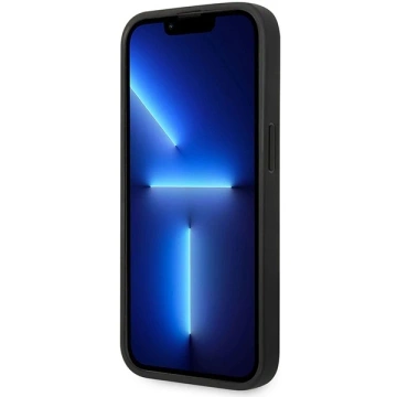 Sada na telefon BMW BMHMP14L22RFGR pro Apple iPhone 14 Pro 6,1" vínová/vínová kůže s diamantovým vzorem MagSafe