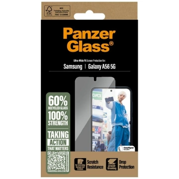 Tvrzené sklo PanzerGlass pro Samsung Galaxy A56 5G Ultra Wide Fit