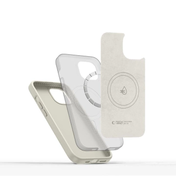 Etui do iPhone 14 Tech-Protect Silicone Pure MagSafe Latte