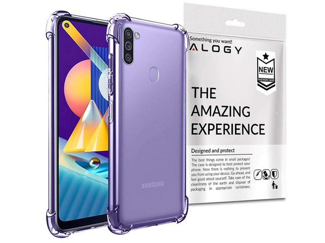 ShockProof Alogy armored case for Samsung Galaxy M11 / A11 transparent
