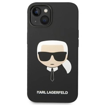 Etui Karl Lagerfeld KLHCP14MSLKHBK na iPhone 14 Plus 6,7" pevné puzdro Silikónová Karl`s Head