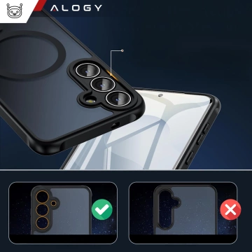 Pouzdro pro Apple iPhone 16 Pro Max Alogy Anti-Shock Hybrid Case pro MagSafe Transparent