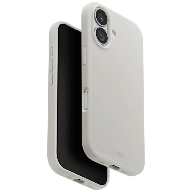 Etui Ochronne do iPhone 17 UNIQ Lino Magclick Light Grey