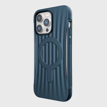 Raptic Clutch Built Case etui iPhone 14 Pro Max z MagSafe pokrowiec plecki niebieski