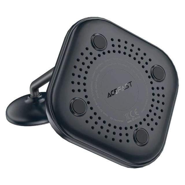 Acefast 15W Qi Kabelloses Ladegerät für iPhone (mit MagSafe) und Apple AirPods Stand Stand Magnethalterung Grau (E6 Grau)