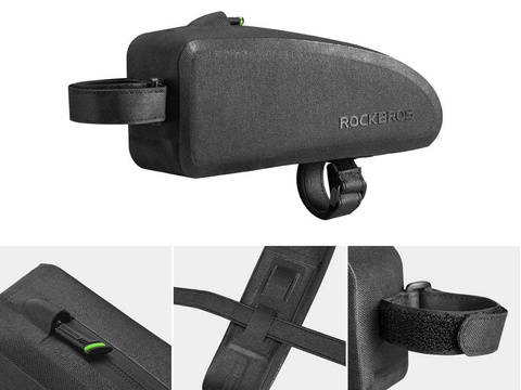 Vodotesné puzdro, taška, taška na bicykel na ráme RockBros AS-019-1 Black