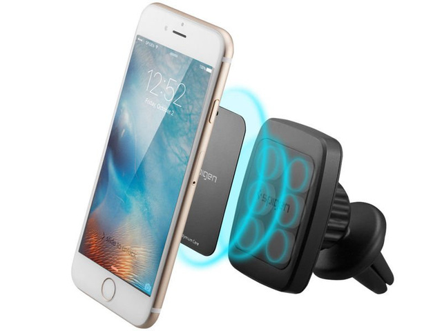 Magnetický držiak do auta Spigen Kuel H12 na čiernu mriežku chladiča