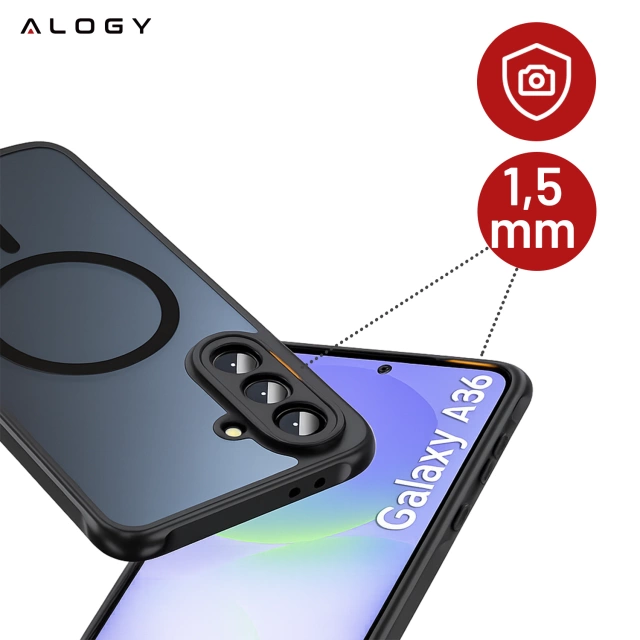 Чохол для Apple iPhone 16 Pro Max Alogy Anti-Shock Hybrid Case for MagSafe Transparent
